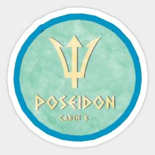 poseidon cabin3 Sticker